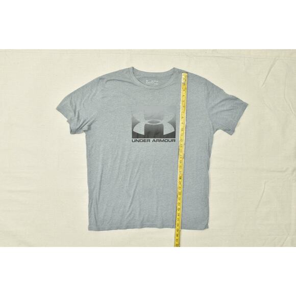 Under Armour Men's Gray Loose Fit HeatGear T-Shirt Size 2XL Heatgear - Picture 3 of 8